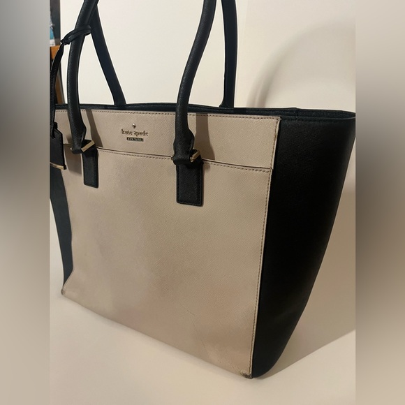 Kate Spade neutral colour block tote/handbag - Picture 3 of 10